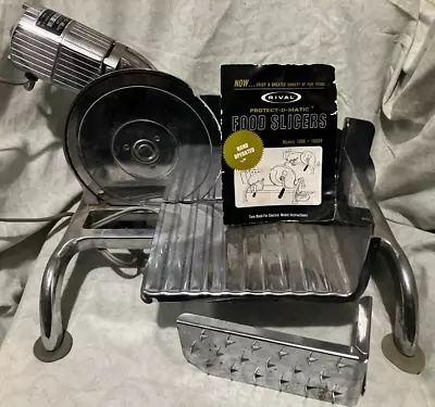 Vtg Rival Electr-O- Matic Electric Home Food Meat Slicer Model 1101E-2  Metal • $70