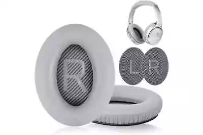 Bose Ear Pads QC35 Ii Earpads Cushions Quiet Comfort Headphones Grey Silver Cups • $27.65