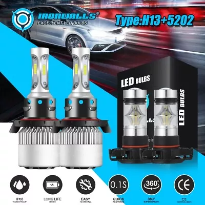 For Ford Escape 2008-2012 4x 6500K LED Headlights + Fog Light Bulbs Combo Kit • $26.99