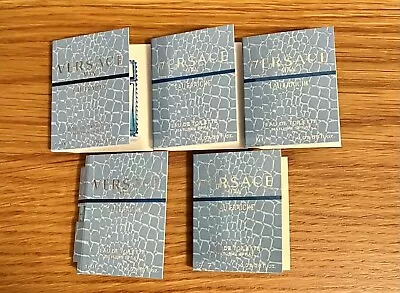 5 X VERSACE MAN EAU FRAICHE Eau De Toilette SAMPLES 0.03 Oz/1 Ml EDT SPRAY Vials • $14.99