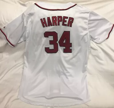 Washington Nationals Majestic Bryce Harper Authentic Jersey Sz 54 • $79.99