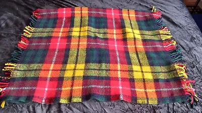Vintage All Wool Throw Blanket By Highland Tweeds • £25