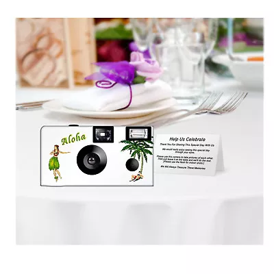 5 Aloha Single Use Disposable Cameras Wedding Cameras KODAK Film (F52191) • $83.45