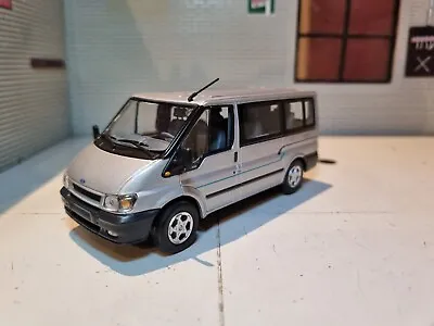 1:43 Ford Transit Taxi Euroline Tourino Silver Van Minibus Diecast 2000 Scale • £28
