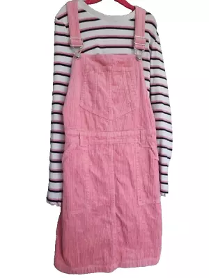 Marks And Spencer Top And Cordroy Dress Pink 10-11 Years • £5