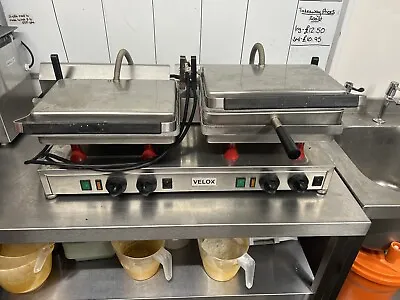 £550 • Buy Velox High Speed Double Flat Plate Twin Contact Grill Griddle - Commercial