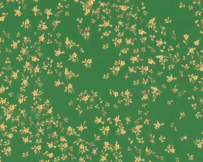 935856 - Versace 4 Floral Green Gold AS Creation Wallpaper • $211.71