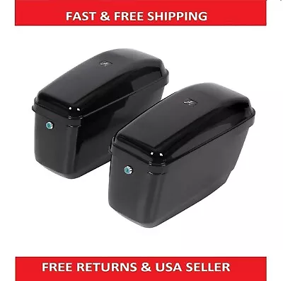 Motorcycle Hard SaddleBags For Honda Shadow Phantom 750 Spirit 750 RS 750 • $124.56