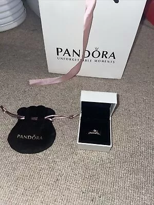 Pandora Rose Gold Triple Band Ring Size 52 • £45