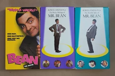 Mr. Bean VHS Lot - Bean: The Movie + Merry Mishaps Of + Terrible Tales Of ... • $12