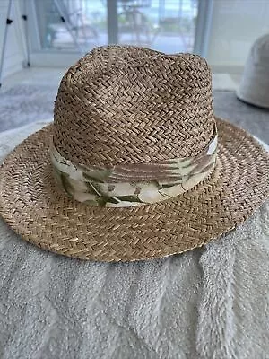 Dpc Mens Safari Hat Straw Fedora Sun Shady Golf Sz L/xl • $29