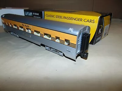 K Line O 11273 Rio Grande 15  Lighted Aluminum Parlor Car With Figures +box • $125