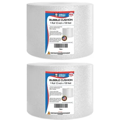 200 Feet Bubble Cushioning Wrap Roll Small Bubble 12  Wide Perforated Every 12  • $29.99