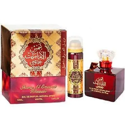 £16.99 • Buy Shams Al Emarat Khususi Halal Fragrance Attar Spray Perfume 100ml + FREE GIFT