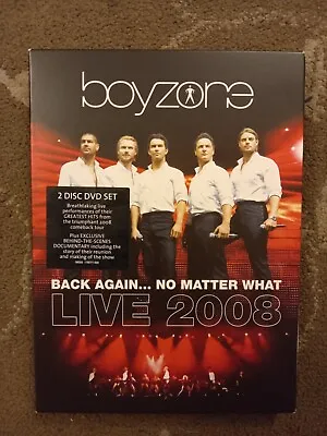 Boyzone Live 2008 Back Again No Matter What Dvd 2 Disc Set • £19.99