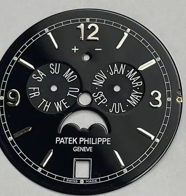 Patek Philippe 5146 Complications Annual Calendar Moon Phase Watch Black Dial • $1800