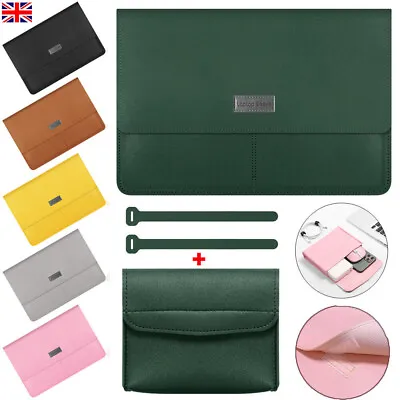 For Macbook Air Pro 11 12 13 14 15 16 Inch Case Laptop Leather Sleeve Bag Cover • £10.43
