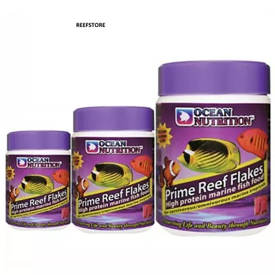 OCEAN NUTRITION PRIME REEF FLAKES MARINE FISH FOOD 34g 70g 154g • £8.39