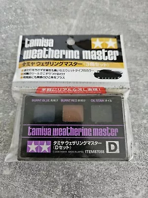 TAMIYA 87088 Weathering Master D SET METAL Colours BURNT BLUE RED OIL STAIN • £4.99