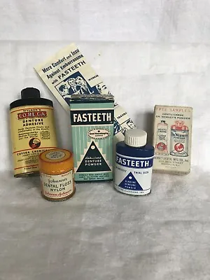 Vintage Dental Collectibles Johnson's Fasteeth Co-Re-Ga Dr. Wernet's Brands • $25