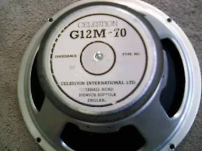 Celestion G12M-70 70W 12  8-Ohm Vintage Guitar Speaker (#2) • $90