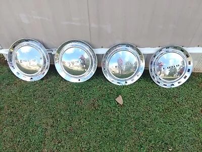 $125 • Buy Set Of Four 1952 Ford Crestline Sunliner Custom Line Sunliner 15”  Hubcaps