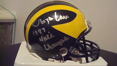 Lloyd Carr Autographed Michigan Wolverines Mini Helmet Signed 1997 Nc Jsa Cert • $229.99