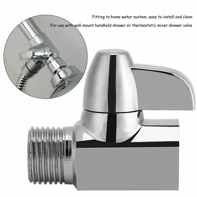 3-Way Shower Arm Diverter Valves Bathtub Handshower G1/2  T Shape Adapter Valve • $15.95