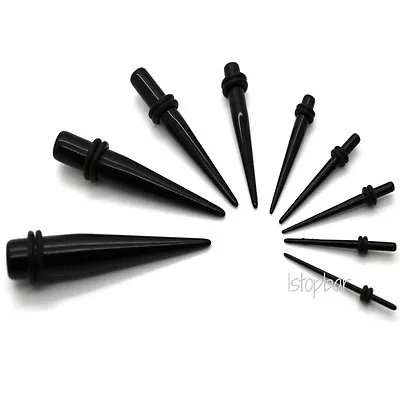 £3.99 • Buy 9 X Set Ear Tapers Expanders Stretchers Kit Plug 10, 8, 6, 5, 4, 3, 2.5, 2 1.6mm
