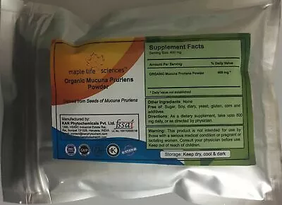 ORGANIC Mucuna Pruriens Seeds Powder Natural Levo Dopa Dopa Mine • $6.90