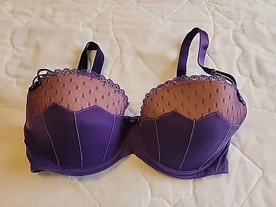 Adore Me Very Sexy Mermaid  Purple Push-Up Bra Size 34D • $8.13