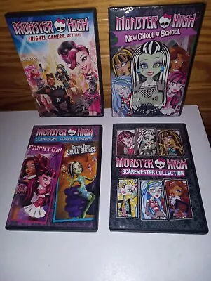  Lot 4 Monster High Movie's DVDS.  • $14.95