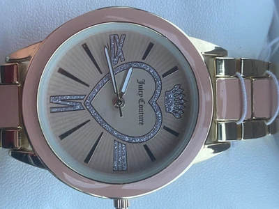 £40 • Buy JUICY COUTURE BLACK LABEL LOS ANGELES QUARTZ GOLD  WATCH Heart Shape Boxed. New