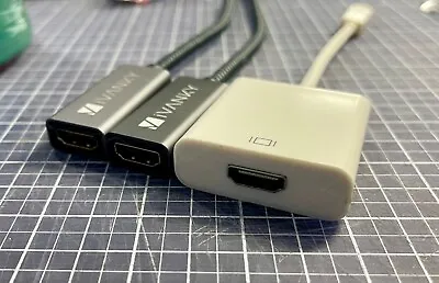 Lot Of 3 Mini Displayport To HDMI Adapters Mini DP (Thunderbolt 2) • $18.65