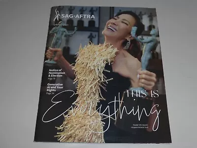 SAG AFTRA Screen Actors Guild 2023 Spring Magazine Issue Michelle Yeoh Cover • $9.99