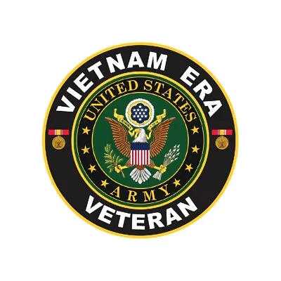 Vietnam Era Veteran Military Vinyl Decal Sticker Car Truck Etc US Army Bumper • $1.50