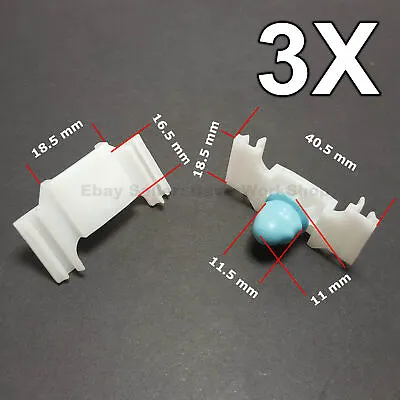 3X Door Fender Moulding Clips Retainers With Rubber Caps For VW GOLF 3 VENTO • $7.89