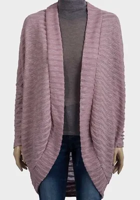 Ladies Cocoon Cardigan - Ex Chainstore Knitted Cocoon Cardigan - French Lilac • £12.50