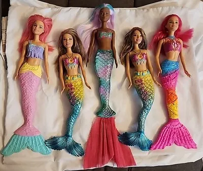 Lot Of Five Mattel Barbie Mermaid Dolls • $29.99