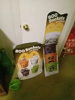 Mcdonald's Halloween Pails 2023 Display Promotional Sign  • $150