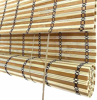 THY COLLECTIBLE Bamboo Roll Up Window Blind Sun Shade Light Filtering Roller... • $26.36