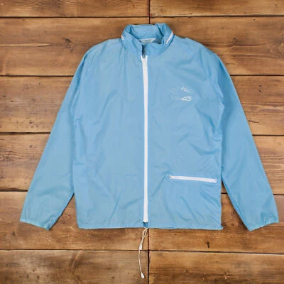 Vintage Capital Windbreaker Jacket L 70s Anorak Bermuda Blue Zip • £22.49