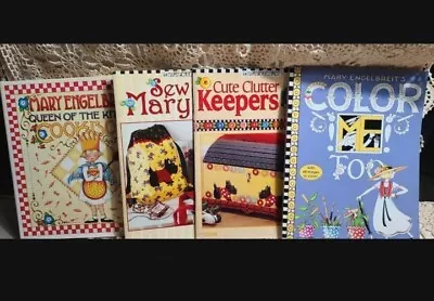 MARY ENGELBREIT Book Bundle Cookbook Coloring Book Painting Sewing Home Decor • $19.99