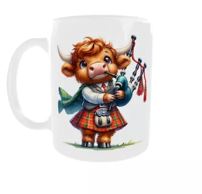 Highland Cow  Birthday Gift Idea For Men/Women/Dad/Mum Present Mug • £8.95