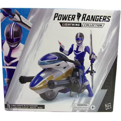 Power Rangers Lightning Collection Time Force Blue Ranger And Vector Cycle NIB • $15.99