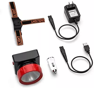 Rechargeable LED Headlamp Headlight For Mining Camping Hunting & Home Charger • $24.99