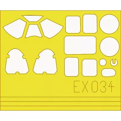 Eduard EX034 P-51B Mustang Paint Mask For Tamiya Kits 1/48 • £4.69