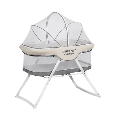 Star Kidz Compagno Baby Portable Bassinet Grey • $110