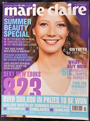 Marie Claire Australia Magazine November 2004 Gwyneth Paltrow Mark Ruffalo VGood • $9