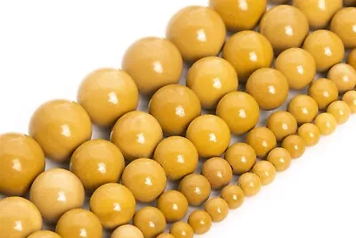 Natural Yellow Mookaite Beads Grade AAA Round Loose Beads 4-5/6-7/8/10MM • $5.59